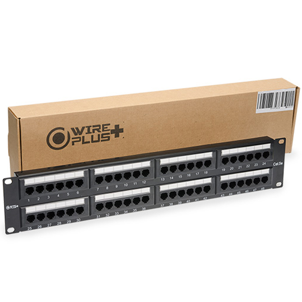 [WP-PPC5E-48] Patch Panel 48 Puertos CAT 5E WIREPLUS+