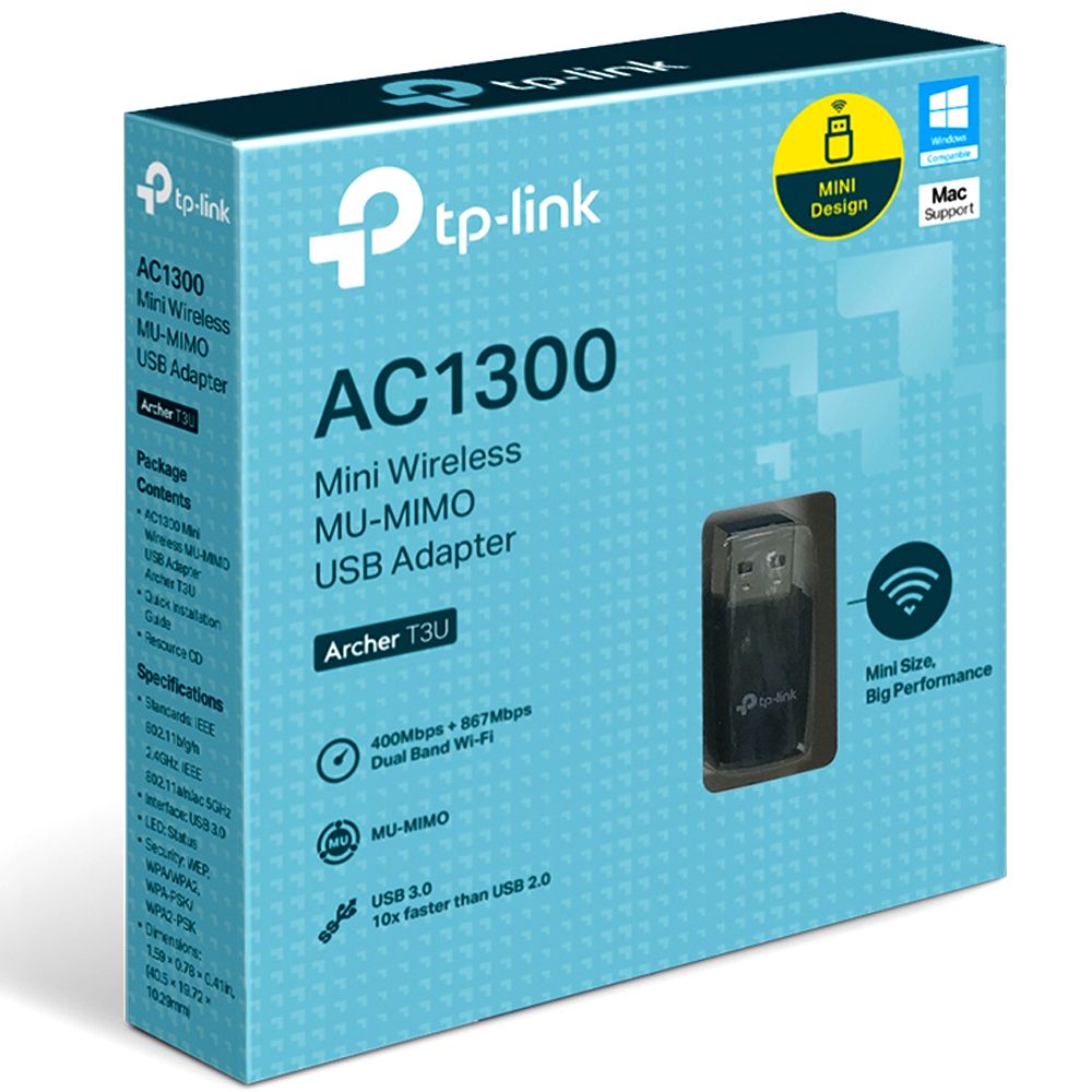 [T3U] Adaptador Wifi Doble Banda tp-link Archer T3U 