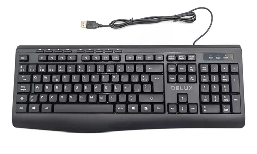 [K7008] Teclado Delux K7008BU USB Negro