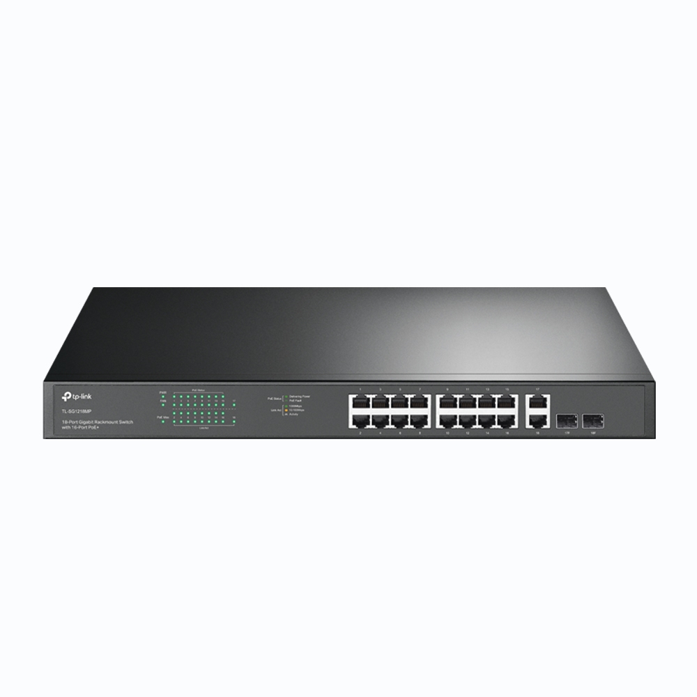 [SG1218MP] Switch Gigabit 16 puertos PoE+ 2 SFP tp-link SG1208MP