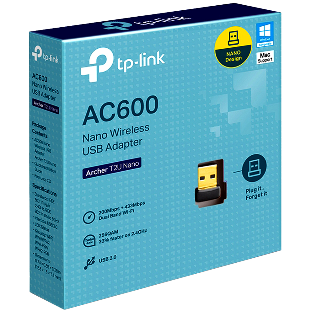 Adaptador Wifi Doble Banda tp-link Archer T2U Nano