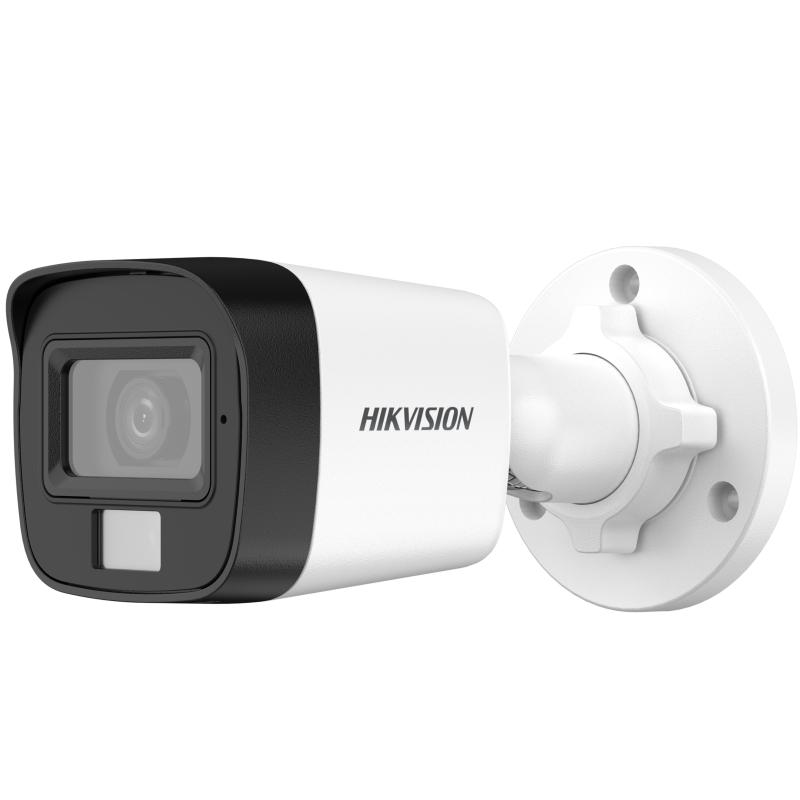 [DS-2CE16D0T-LPFS] Camara Tipo Bullet 1080P Plastica Doble Luz + Microfono 2.8mm HIKVISION