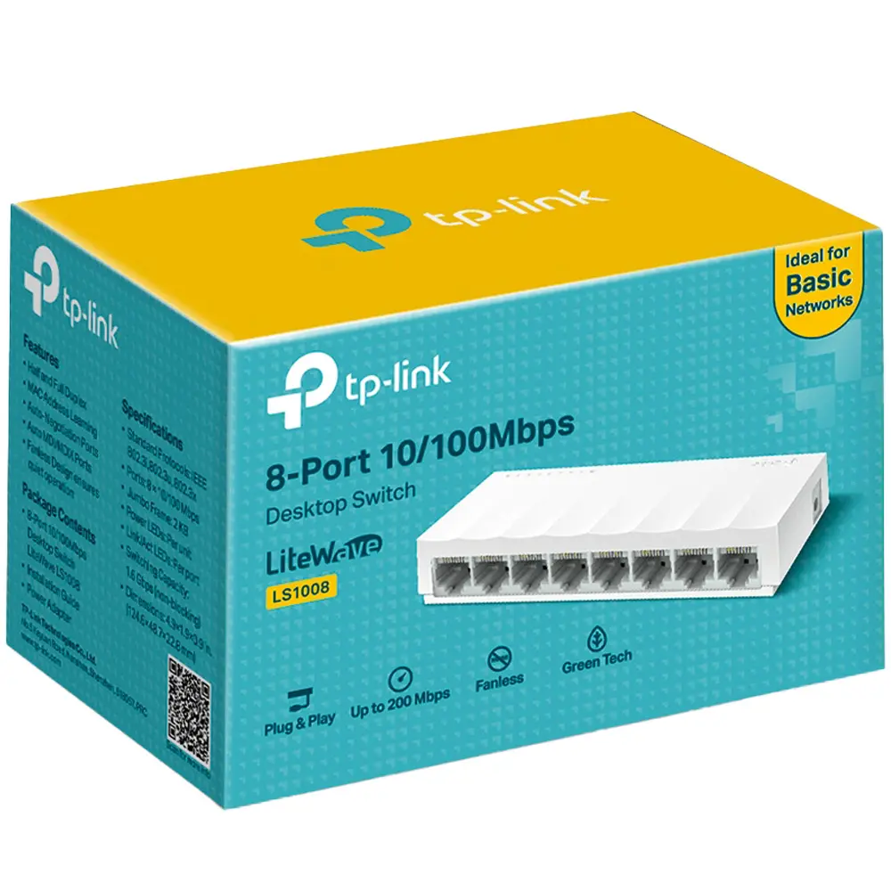 [LS1008] Switch de Escritorio tp-link 8 Puertos LS1008