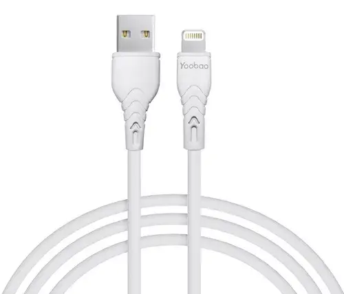 [C4-WHITE] Cable para Iphone Lightning Yoobao C4 100cm - Blanco