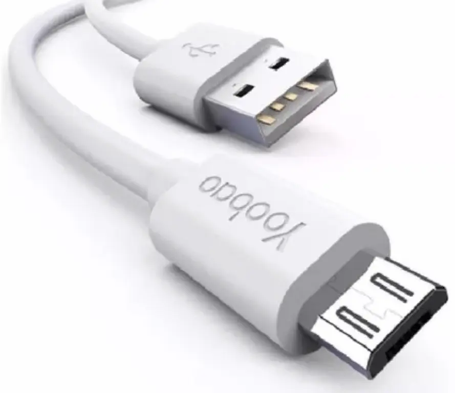 Cable 1.2M Micro Usb Carga Rápida 2.4A Datos Yoobao Yb-402 Blanco
