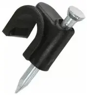 [CV-LTL-8-B] Grapas para Cable Round Cable Clip x 100 x 8mm Negro COVO