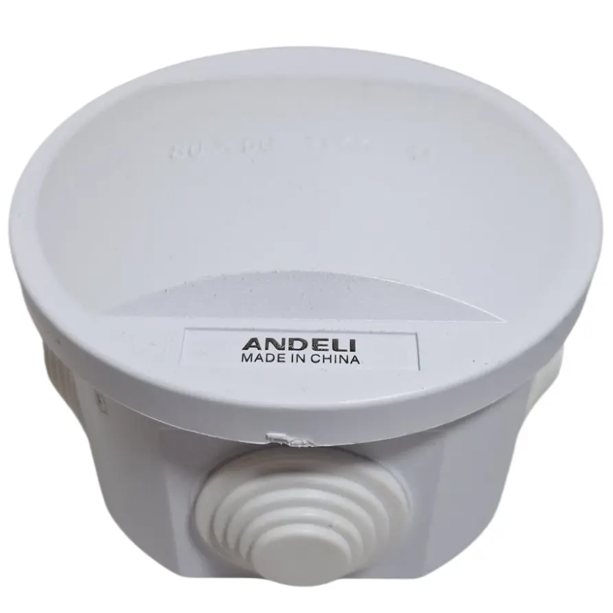 Cajetin Superficial de Exteriores Hermetico BOX Resistente al Agua IP55 80x80x50 Andeli