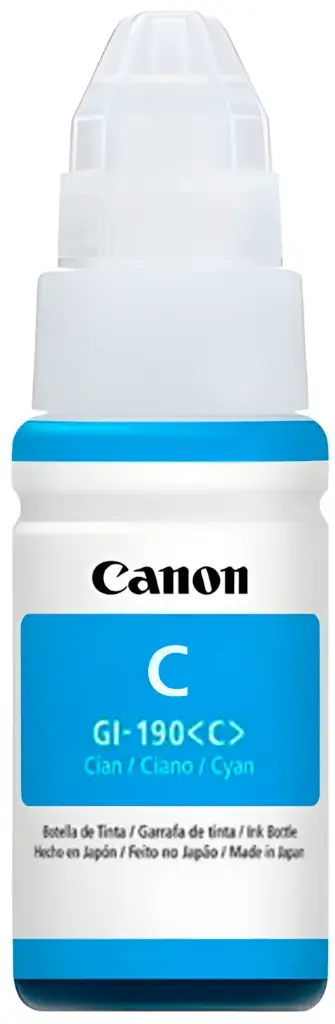 Tinta Original Canon GI-190 Cyan 70ml Azul Serie G