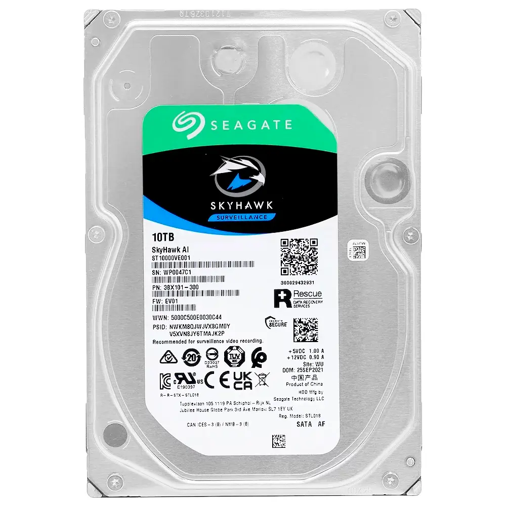[ST10000VE001] Disco Duro HDD SKYHAWK AI 10TB Sata III para DVR SEAGATE