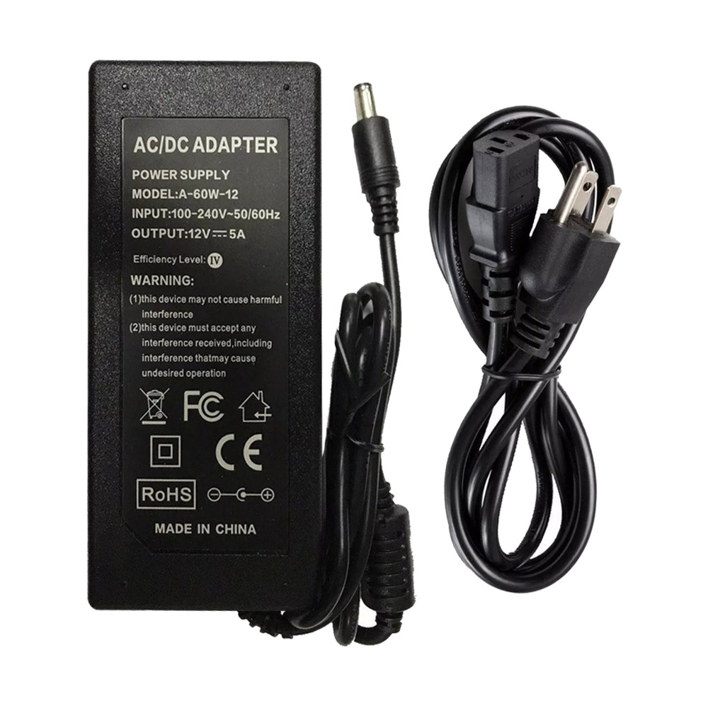 [F5A] Fuente 60W Adaptador Transformador 12Voltios 12V 5A