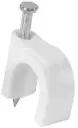 Grapas para Cable Round Cable Clip x 100 x 8mm Blanca COVO