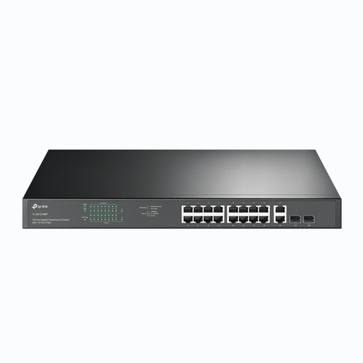 [SG1218MP] Switch Gigabit 16 puertos PoE+ 2 SFP tp-link SG1208MP