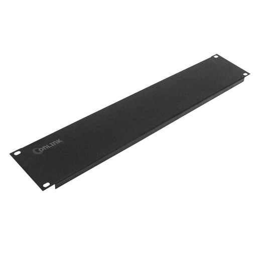 [T-2U-L] Tapa Ciega Para Rack 2U Metalica Rackeable Onlink