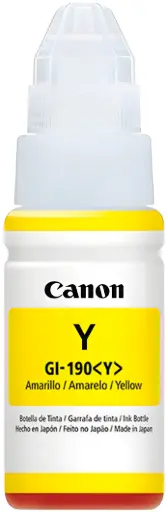 [GI-190-Y] Tinta Original Canon GI-190 Yellow Amarillo 70ml Serie G